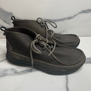 Dockers Men's Brown Flexible Flyweight Moc Toe Stitch Chukka Woodson Boots Sz 8